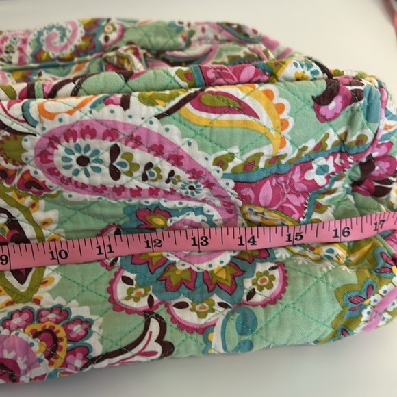 Vera Bradley Tutti Frutti Paisley Quilted Large Multiple Compartments Tote Bag - Picture 7 of 10